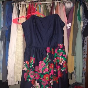 Lilly pulitzer strapless dress